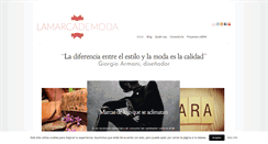 Desktop Screenshot of lamarcademoda.com